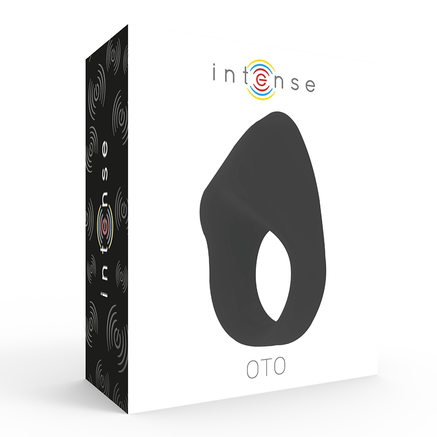 Intense Oto anello vibrante nero ricaricabile