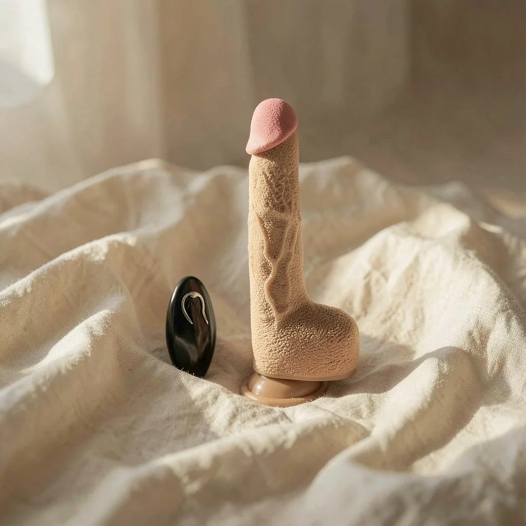 Pretty Love Tommy vibratore realistico telecomando 22,5 cm marrone