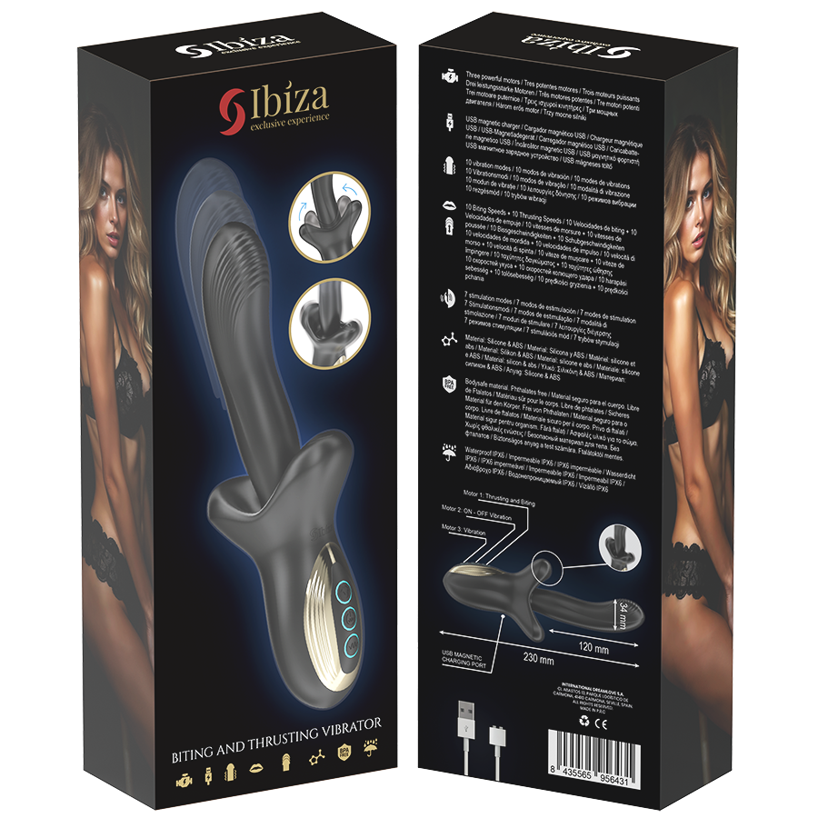 IBIZA Bite & Thrust vibratore spinta 3 motori