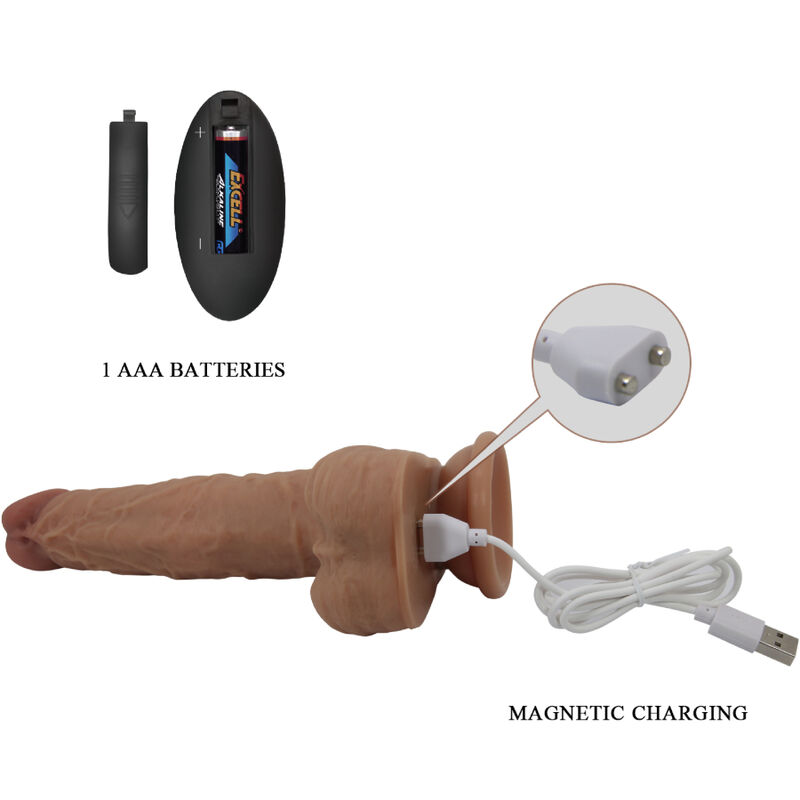 Pretty Love Jonathan dildo vibrante con spinta telecomando