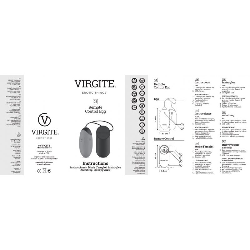 Virgite Love Hit G5 ovetto vibrante viola ricaricabile