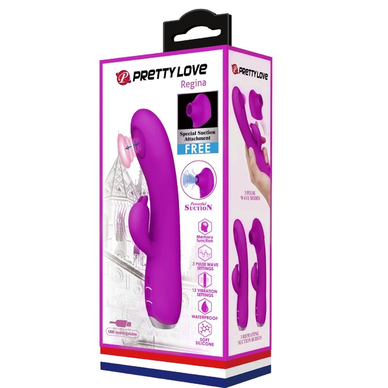 Pretty Love Regina vibratore viola aspirazione