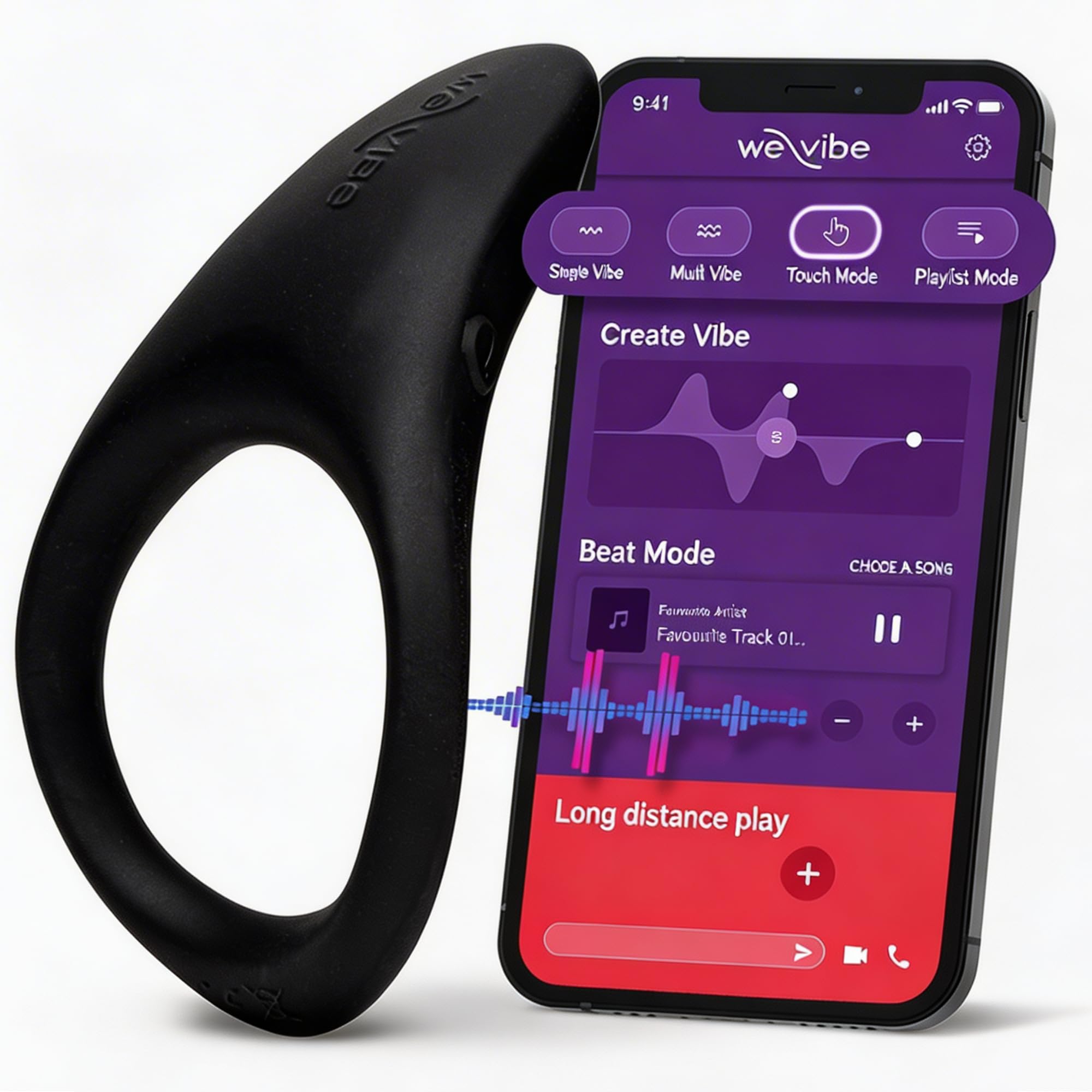 We-Vibe Verge 2 anello vibrante con app impermeabile