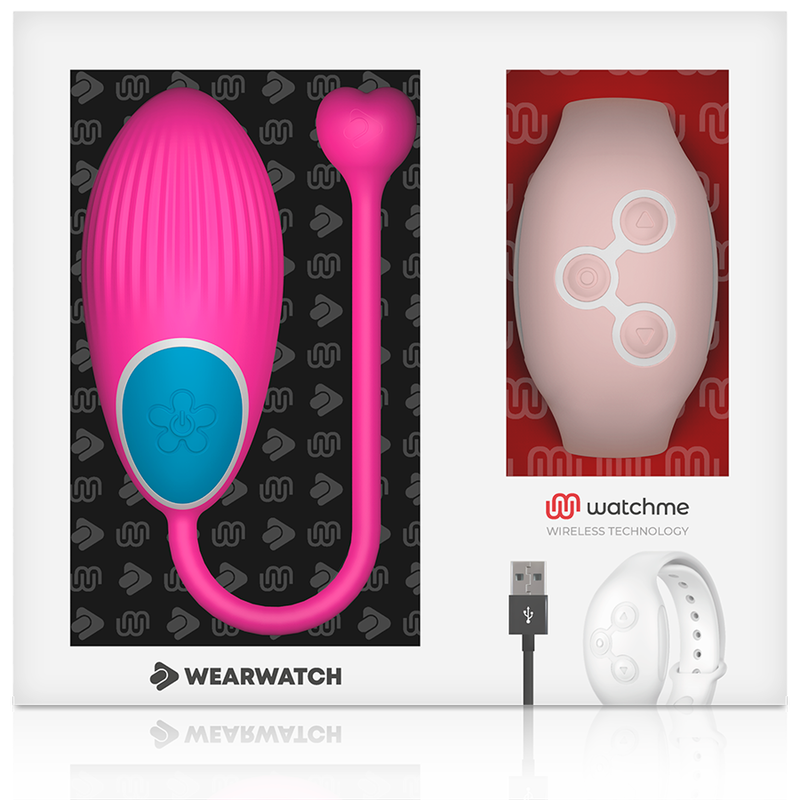 Wearwatch Egg ovetto vibrante fucsia con orologio