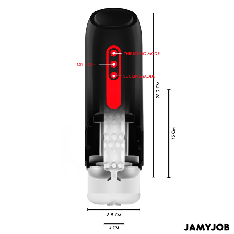 Jamyjob Phantom masturbatore uomo spinta aspirazione