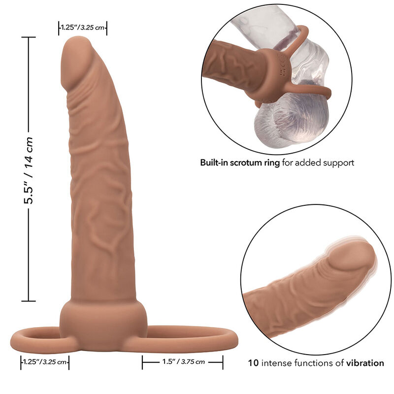 CalExotics Performance Maxx anello vibrante marrone 10 fun