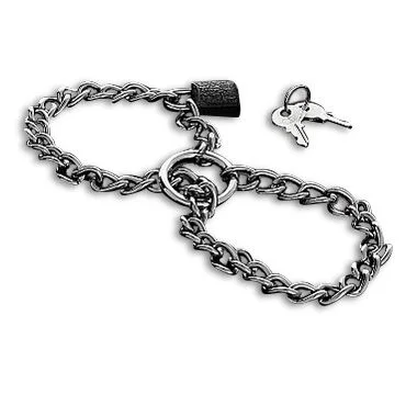 Metal Hard manette catena acciaio con lucchetto
