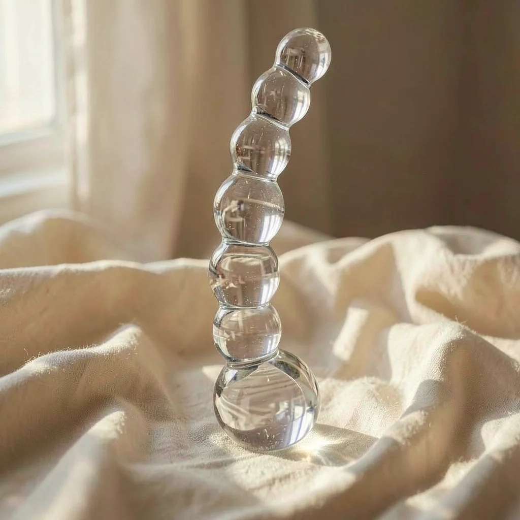 Pipedream Icicles N.66 dildo in vetro a perline