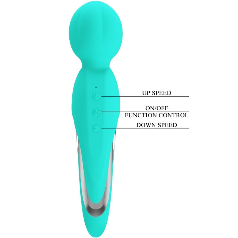 Pretty Love Walter vibratore verde acqua ricaricabile