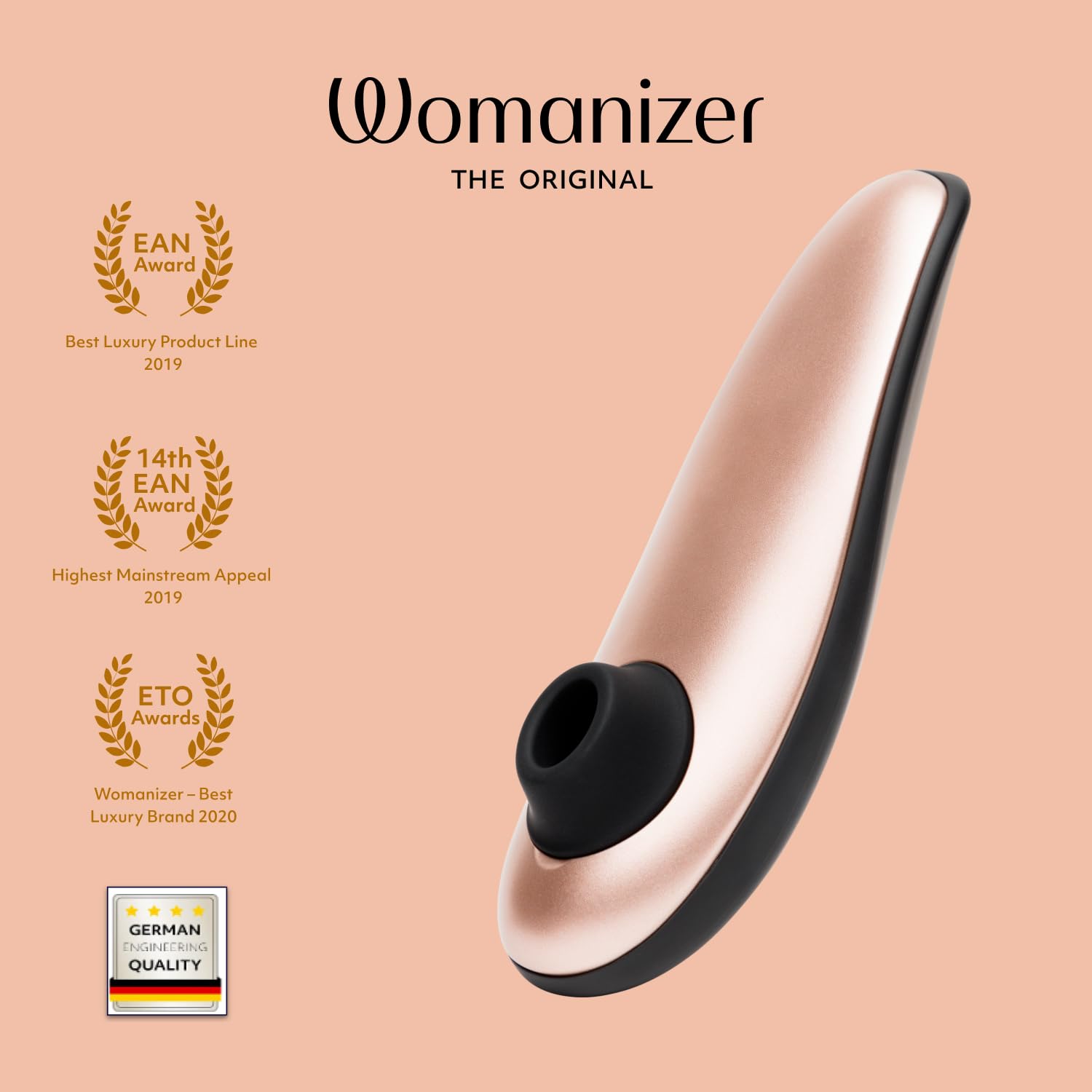 Womanizer Classic stimolatore clitorideo oro rosa 8 livelli