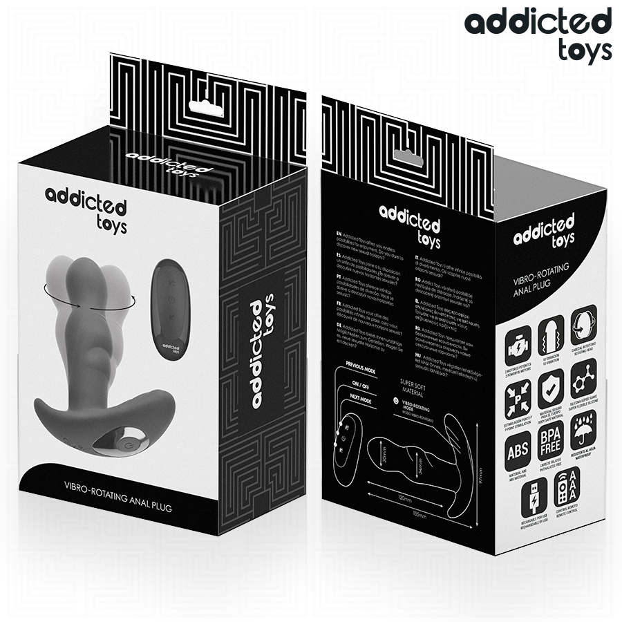 Addicted Toys Plug Anale Rotante vibrante telecomando
