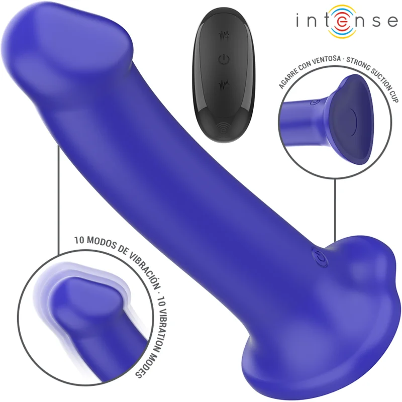 Frutille Victoria Intense vibratore blu scuro 19,5 cm