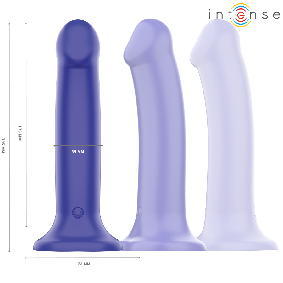 Frutille Victoria Intense vibratore blu scuro 19,5 cm
