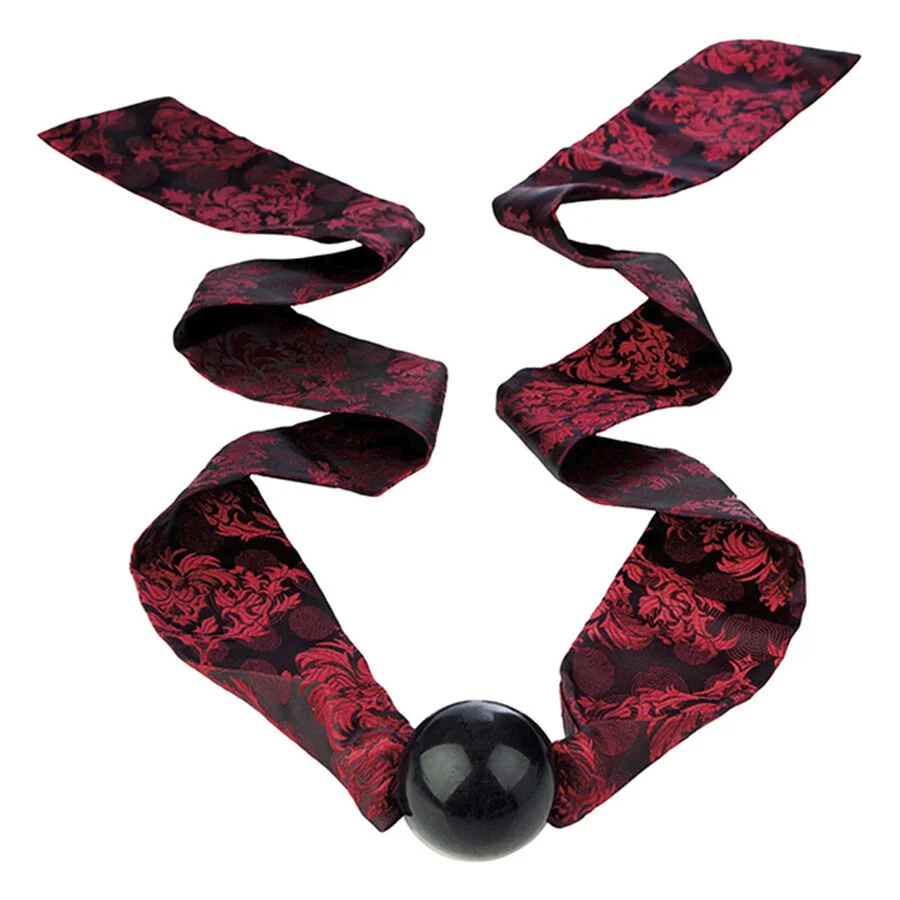 CalExotics Scandal Ball Gag bavaglio silicone nero rosso