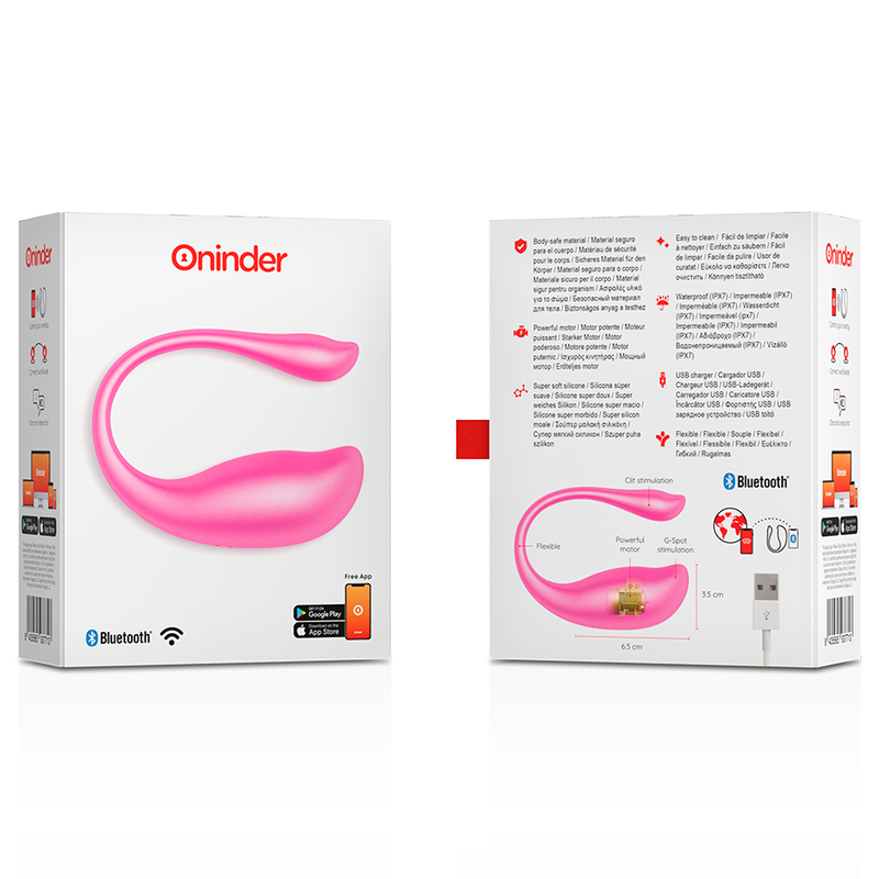 Oninder Egg ovetto vibrante rosa con app