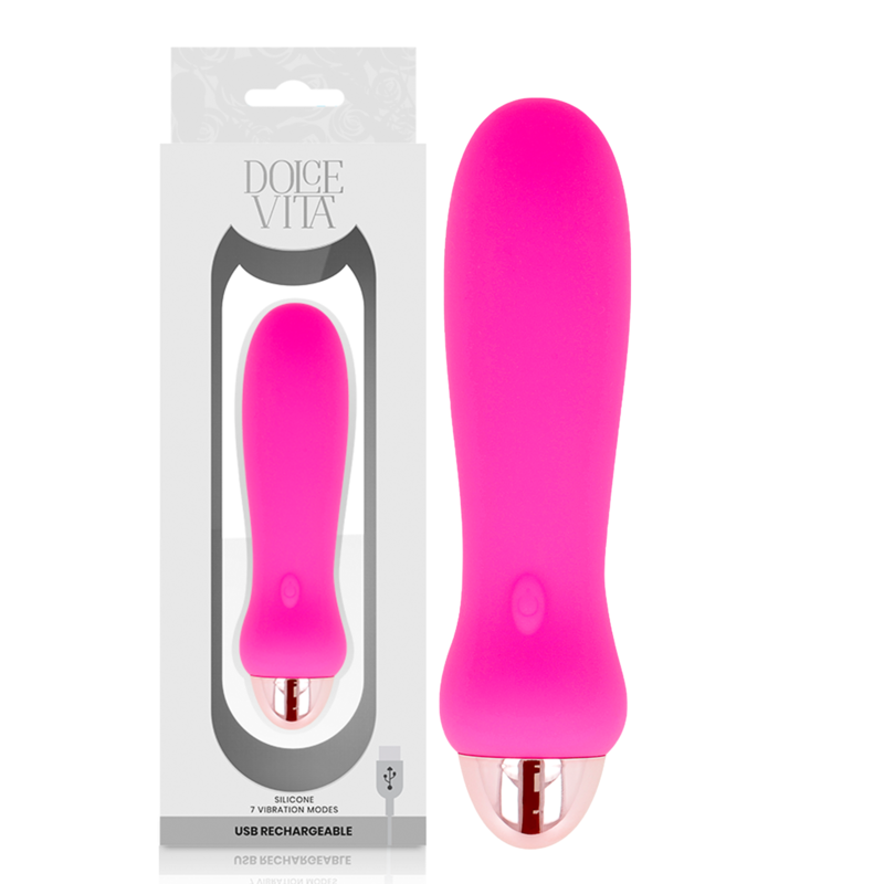 Dolce Vita Cinque vibratore rosa 12,4 cm silicone
