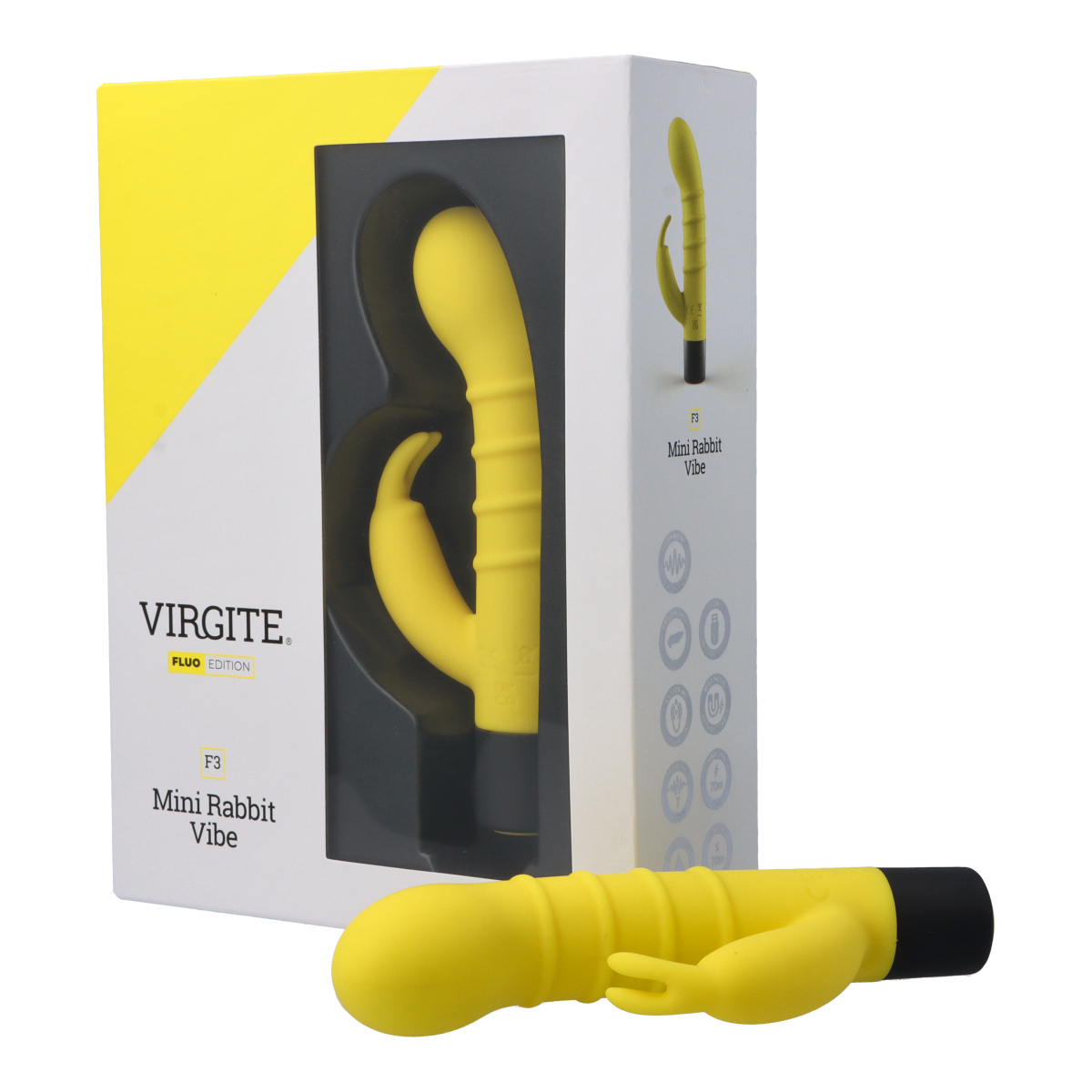 Virgite Love Hit F3 Fluo vibratore in silicone ricaricabile