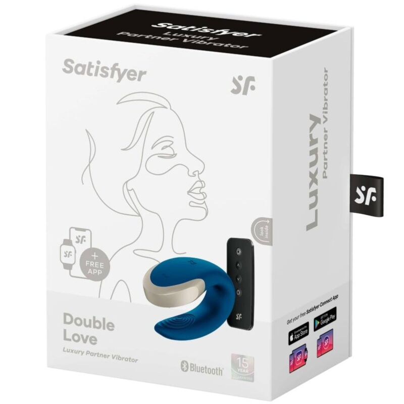 Satisfyer Double Love vibratore coppia blu telecomando