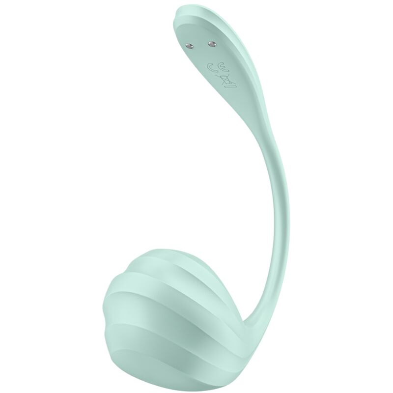 Satisfyer Smooth Petal stimolatore coppia verde acqua app