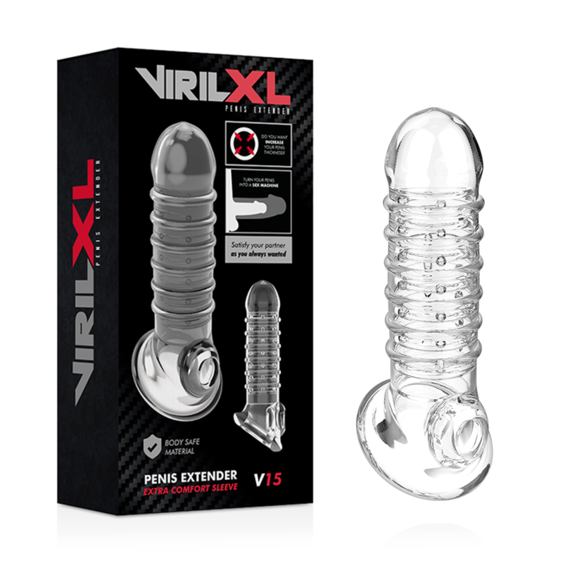 VirilXL V15 guaina trasparente con cinghia