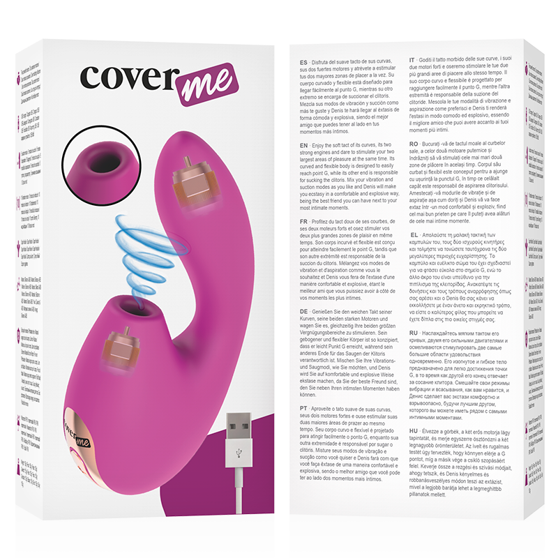 Coverme Doppio Piacere vibratore succhiaclitoride silicone