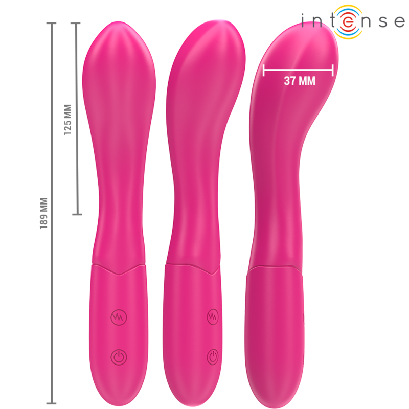 Intense Lisette vibratore rosa 19 cm flessibile