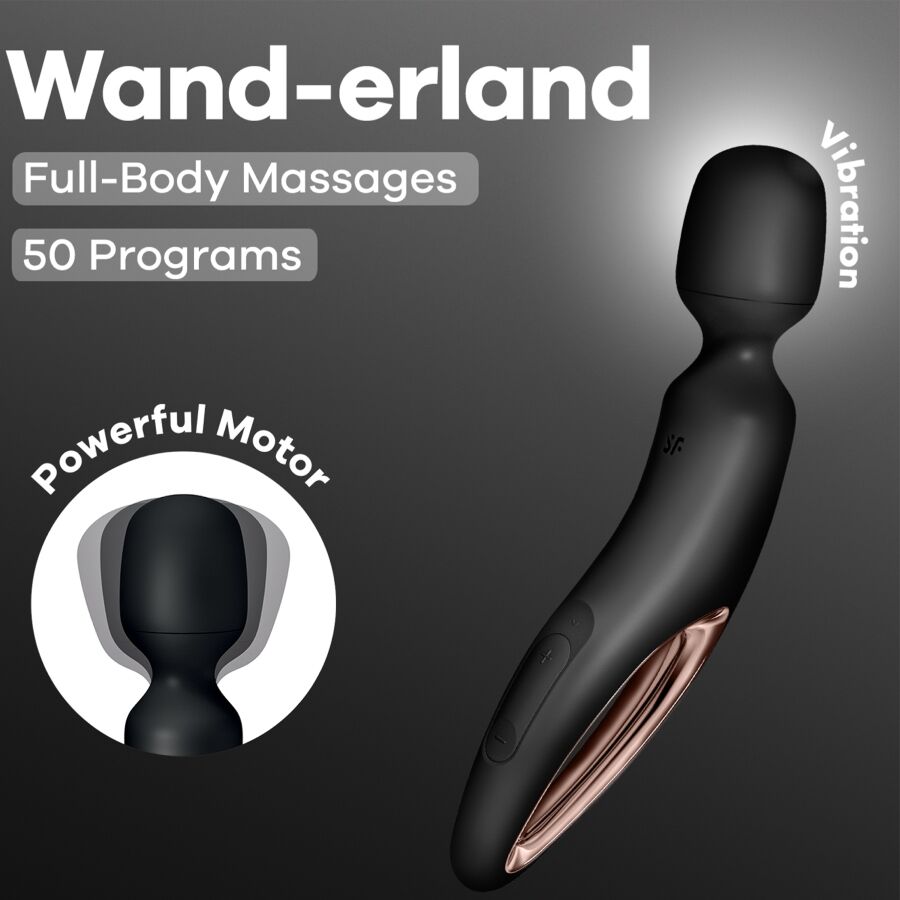 Satisfyer Wand-erland vibratore wand nero XXL silicone