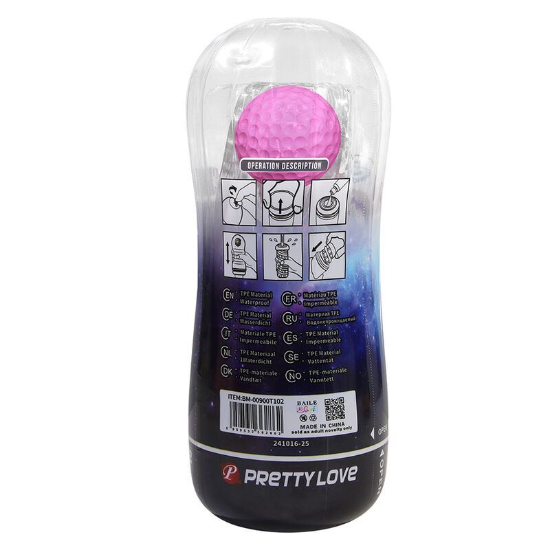 Pretty Love Cup 360 masturbatore tunnel texturizzato