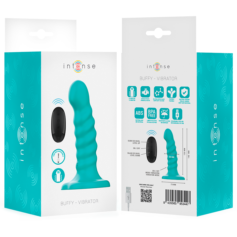 Intense Buffy S vibratore blu con ventosa 10 modi
