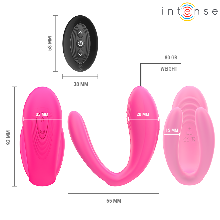 Intense Julia vibratore di coppia wireless 10 modalità