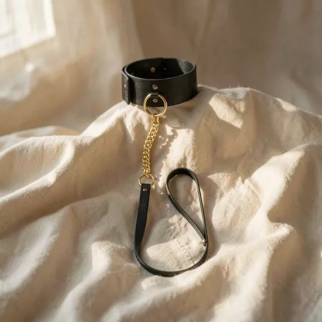 Bijoux Indiscrets Maze collana collare bondage nero