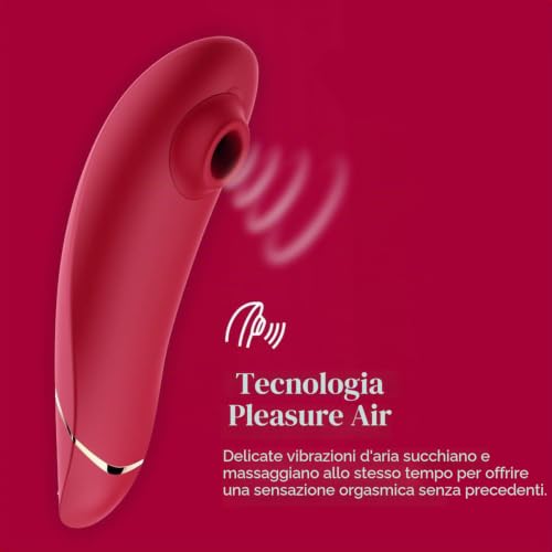 Womanizer Premium 1 Stimolatore Clitorideo Red Gold 12 Intensità