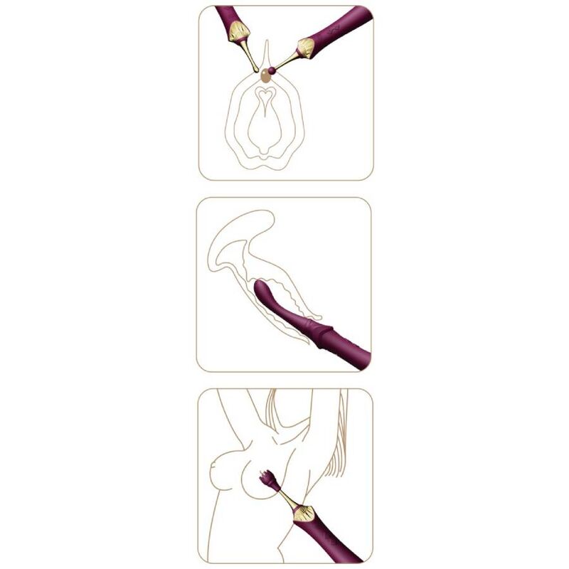 Zalo Bess 2 stimolatore clitorideo viola riscaldante