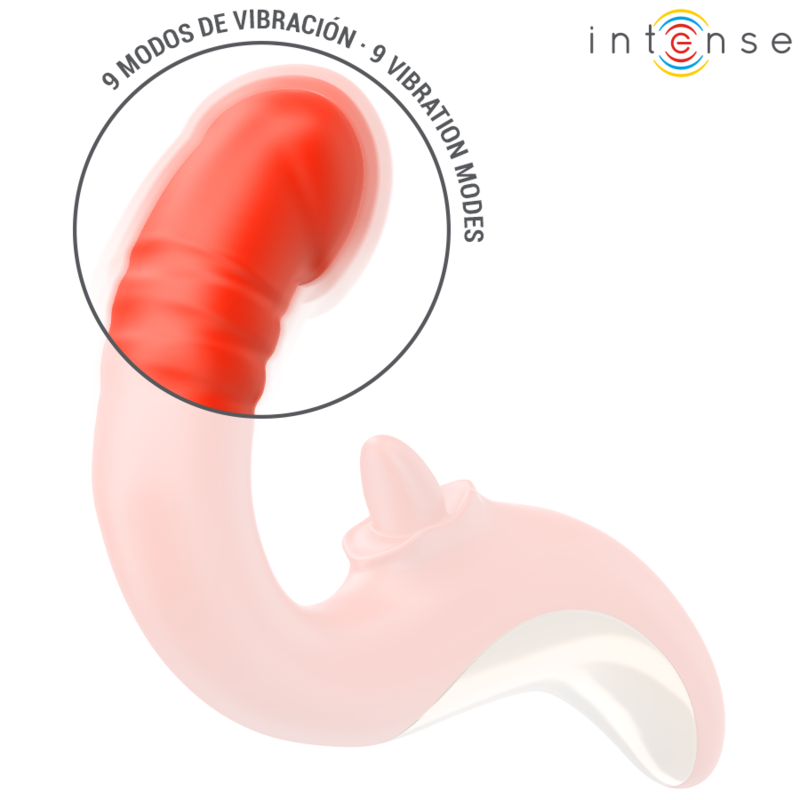 Intense Paulina vibratore punto G rosso doppia stimolazione