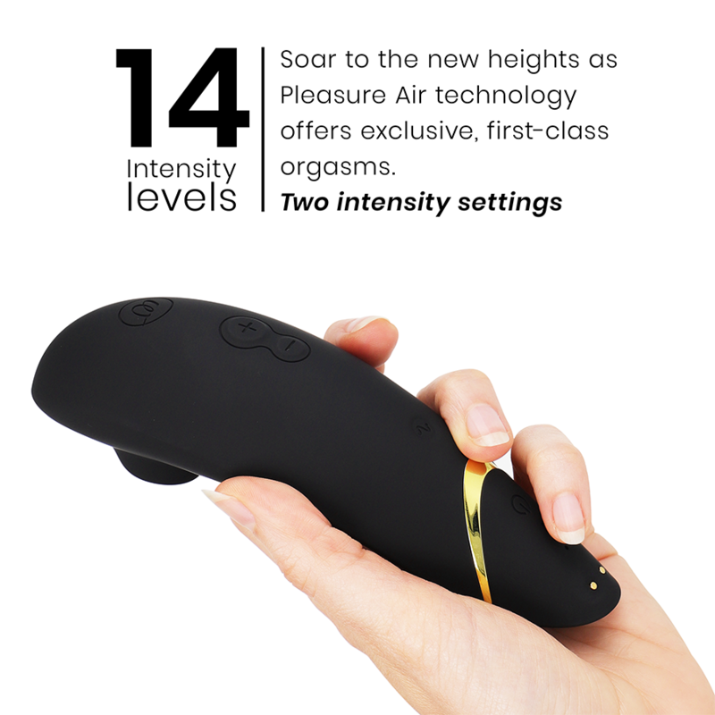 Womanizer Premium 2 stimolatore clitorideo Nero Pleasure Air