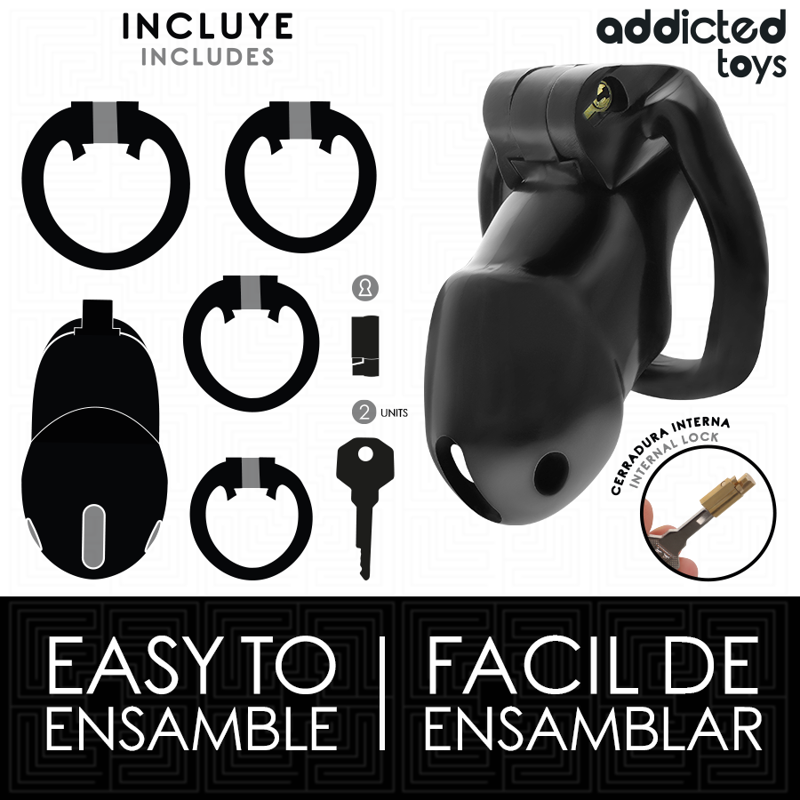 Addicted Toys Locked Midnight Cell gabbia M