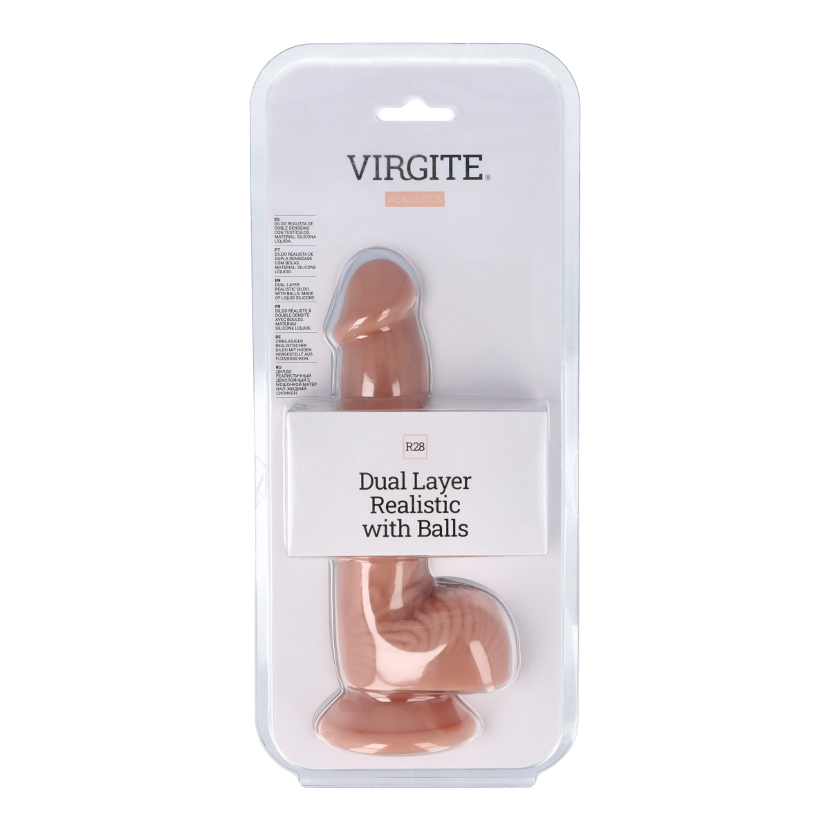 Virgite Love Hit R28 Fallo Realistico 20 cm Dual Layer testicoli