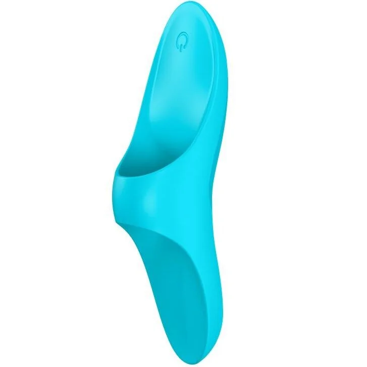 Satisfyer Teaser vibratore da dito blu silicone