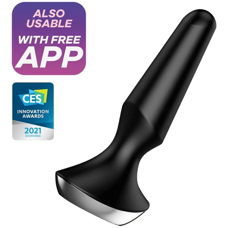 Satisfyer Plug-ilicious 2 plug anale vibrante nero
