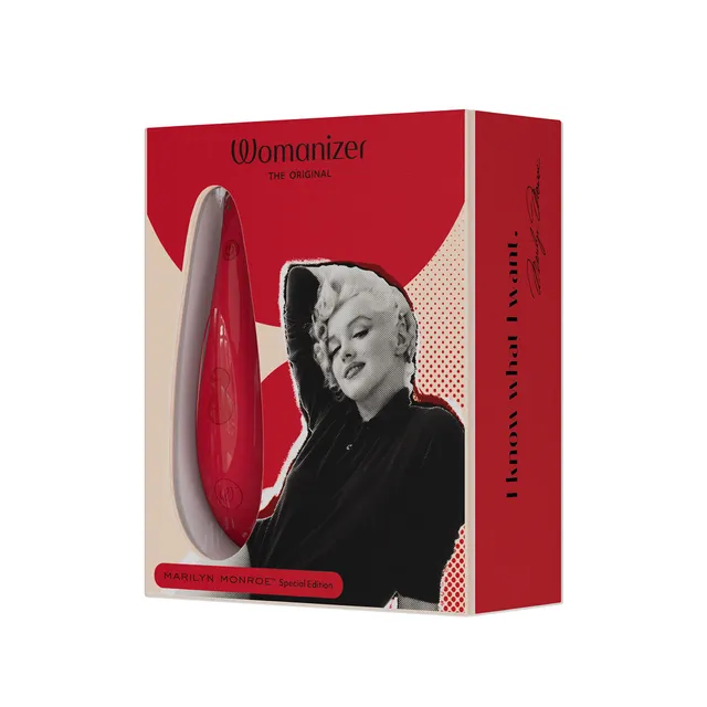 Womanizer Marilyn Monroe stimolatore clitorideo rosso 10 intensità