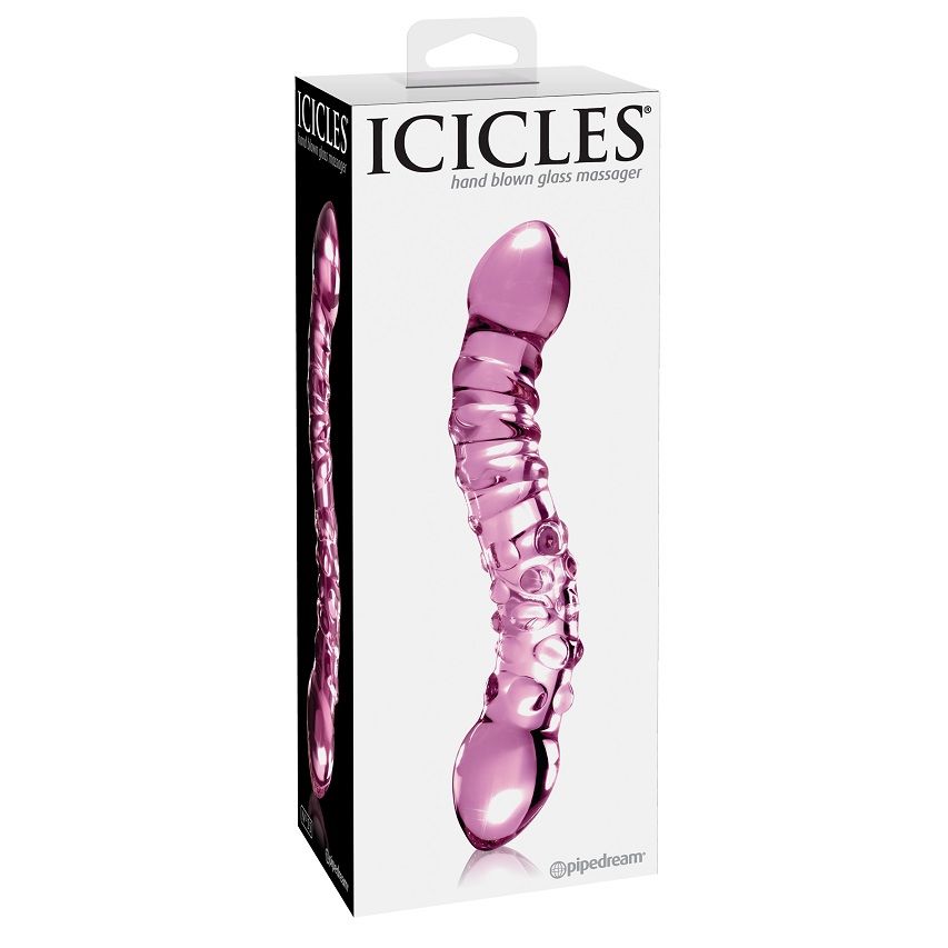 Icicles No. 55 dildo vetro doppia estremità