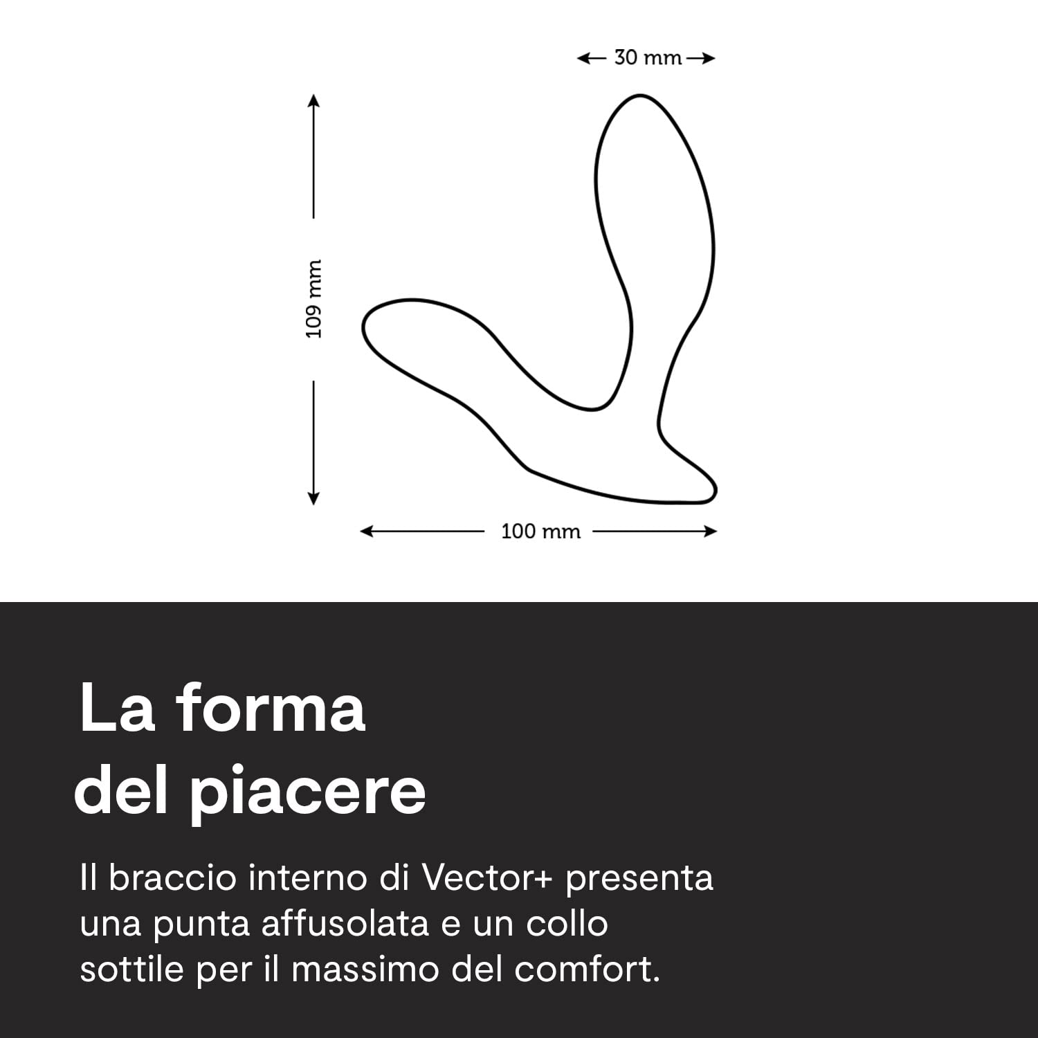 We-Vibe Vector+ vibratore prostatico nero con app