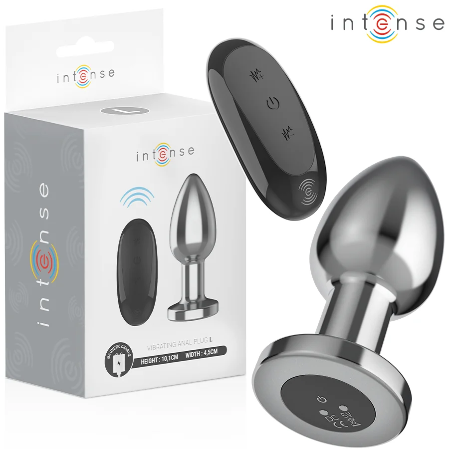 Intense plug vibrante in metallo taglia L