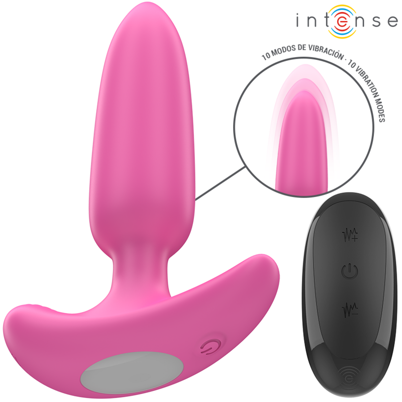 Intense Ross Rosa plug anale vibrante telecomando