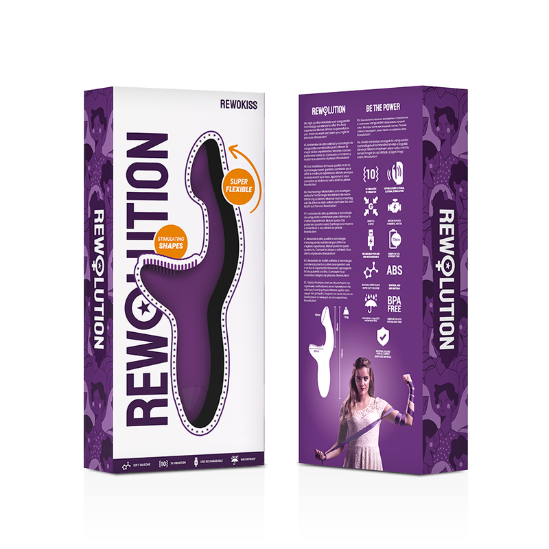 Rewolution RewoKiss vibratore rabbit silicone 10 modi