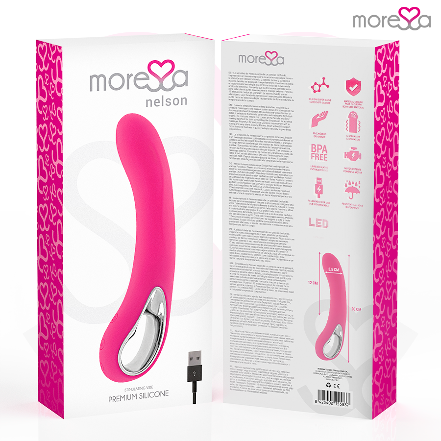 Moressa Nelson vibratore punto G 20 cm 12 modalita silenzioso