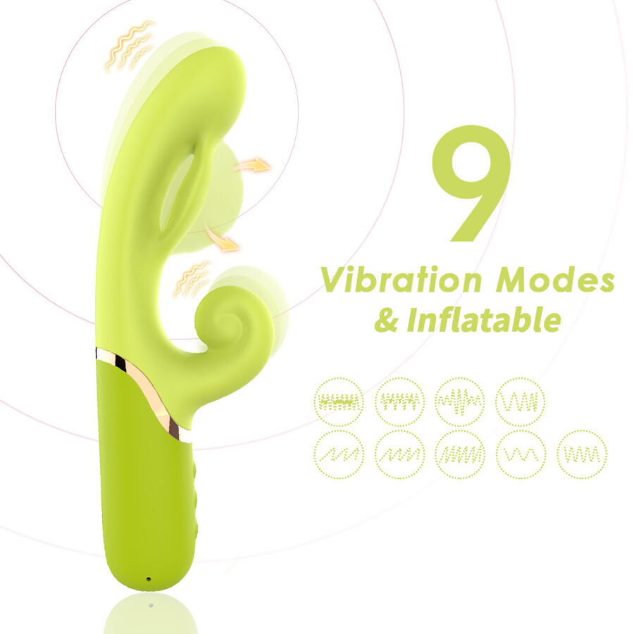 ARMONY A-Spot vibratore gonfiabile verde punto A