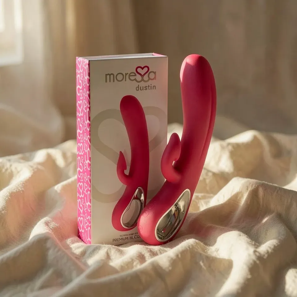 Moressa Dustin vibratore con aspirazione clitoridea doppio