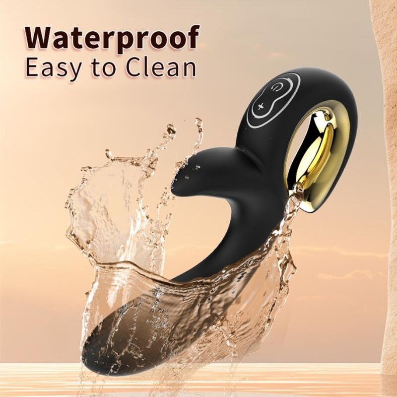 Nalone Lulu vibratore spingente nero doppia stimolazione