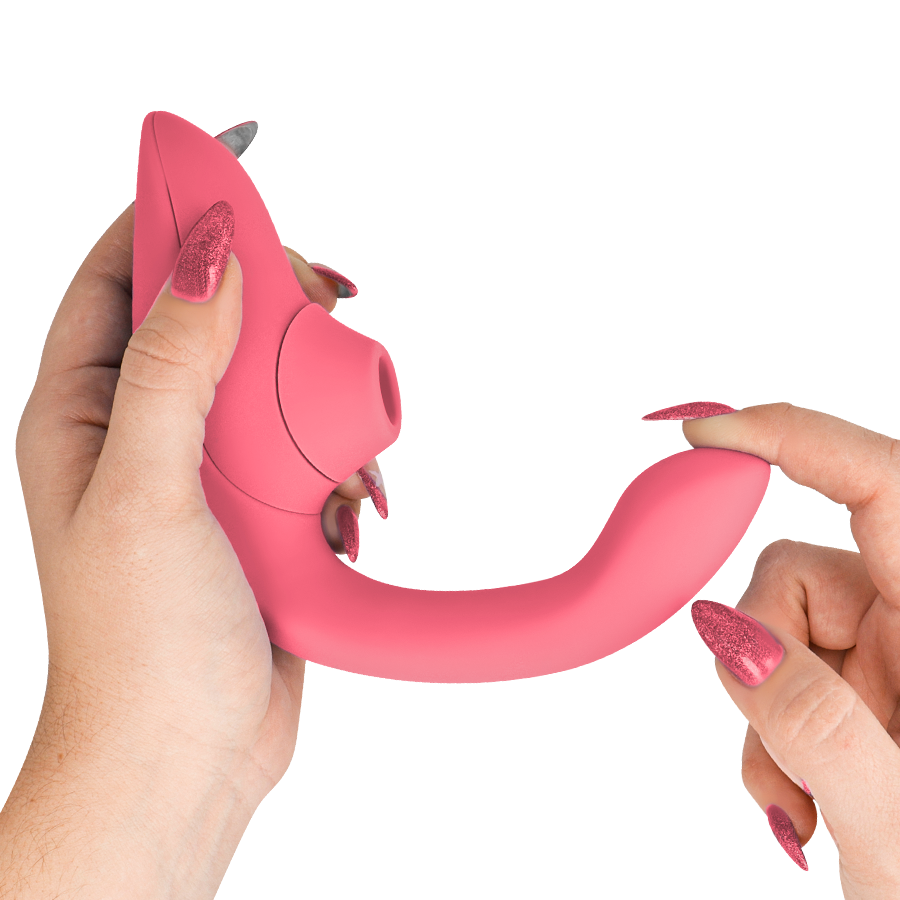 Womanizer Blend Vibrant Rose rabbit clitoride aria + punto G